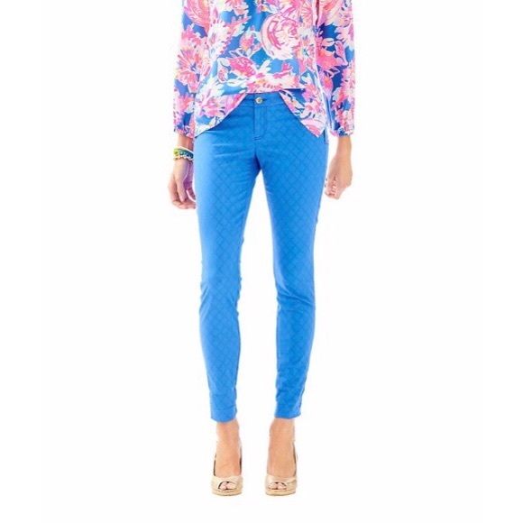 ♏️SOLD♏️ NWT Lilly Pulitzer Kelly Ankle Pants Blue - Picture 6 of 6